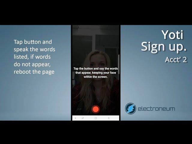 Yoti Sign up process (How-To tutorial) Account level 2