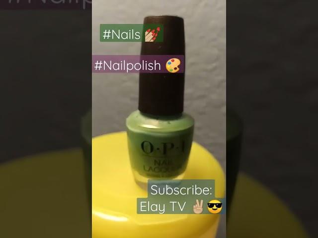 O.P.I Nail Lacquer  I'm on a Sushi Roll #elaytv #nailart #nailpolish