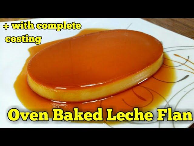 Oven Baked Leche Flan l How to make oven baked leche flan