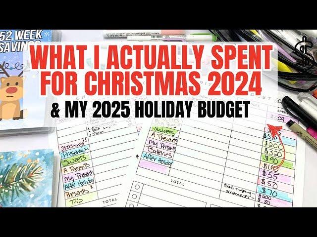 Christmas Budget Reveal 2024 | How Much I Spent & Planning for 2025 | Jordan Budgets