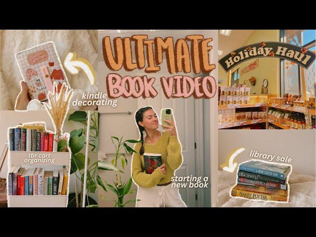 Ultimate cozy fall book video book shopping, kindle decorating, TBR cart update