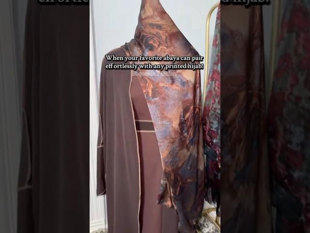 Heard it’s Abaya & Printed Hijab season again 