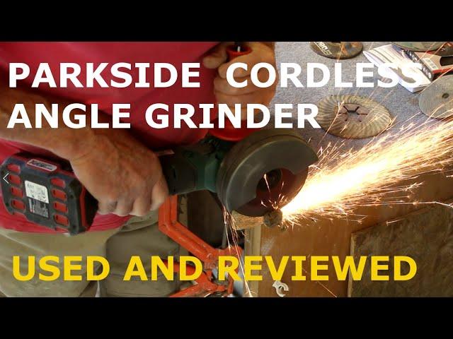 Parkside cordless angle grinder reviewed and tested.