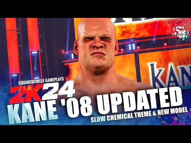 Kane 2008 Updated Realistic Model w/ Slow Chemical Entrance Theme | New WWE 2K24 Mods