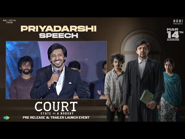 Actor Priyadarshi Speech At Court - State Vs A Nobody Grand Pre Release & Trailer Launch Event