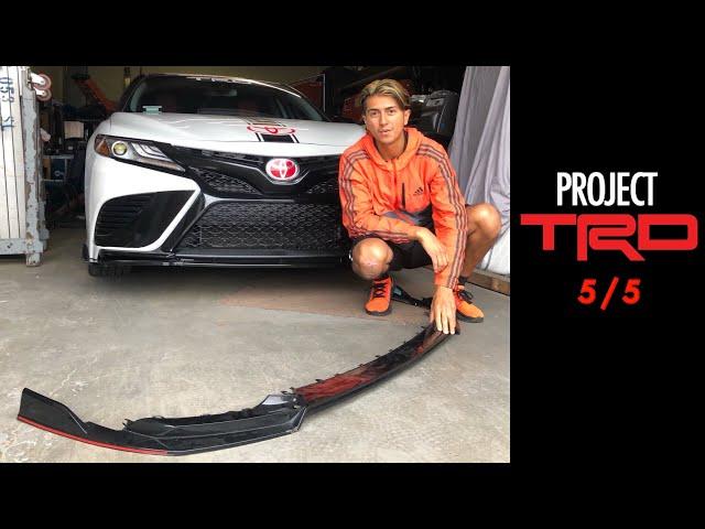 I INSTALLED A TRD FRONT LIP!! #PROJECTTRD | CAMRY XSE 2018 - 2023 |