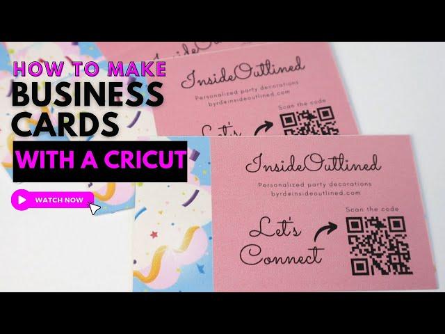 How to Make Business Cards with Cricut | Cricut Business Cards