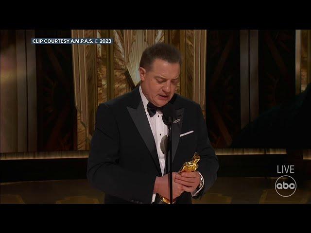 Brendan Fraser's acceptance speech for Best Actor at 2023 Oscars