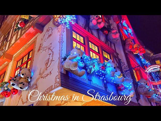 Strasbourg, Christmas Markets // Strasbourg, The Capital of Christmas // Walking Tour 4K