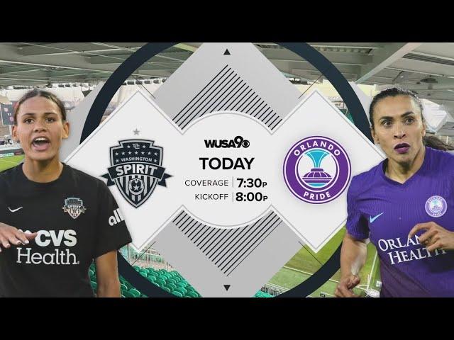 Washington Spirit vs. Orlando Pride face-off on WUSA9 this Saturday