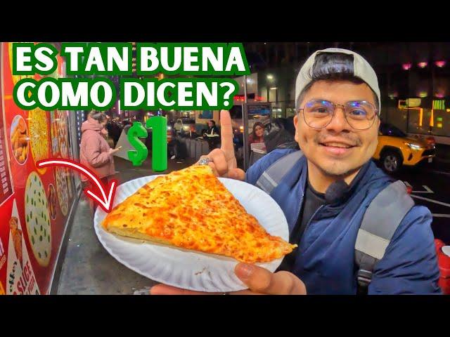Probando LA FAMOSA PIZZA DE $1 en NEW YORK l La mas BARATA