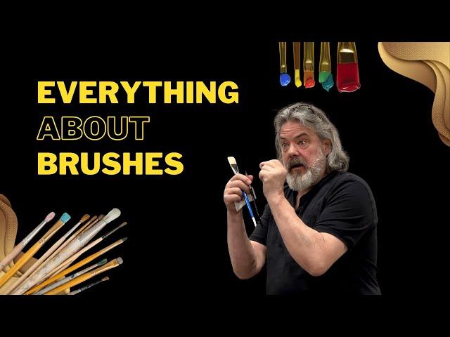 How to pick the right artist paintbrush | Everything about brushes