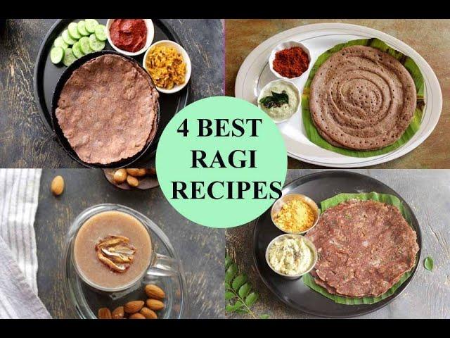 4 BEST RAGI RECIPES |  RAGI BREAKFAST RECIPES FOR DIABETES