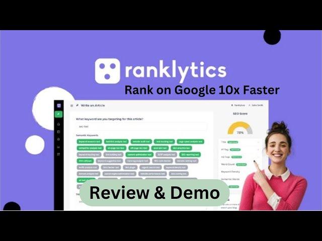 Ranklytics Review 2024-Rank on the First Page 10x Faster with AI-enabled SEO Lifetime Deal at $59