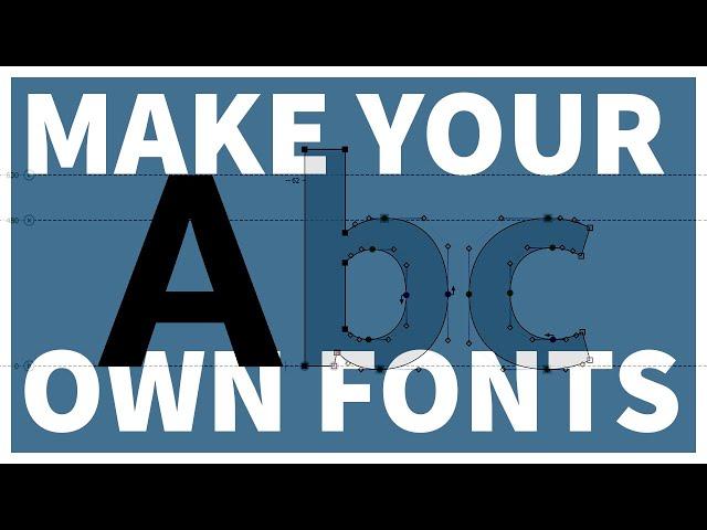 How to Make Your Own Font | Typeface Design Full Process