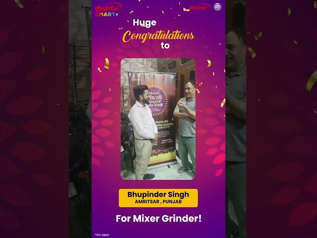 Congratulations to Bhupinder Singh from Amritsar, Punjab, for winning a brand-new Mixer Grinder.