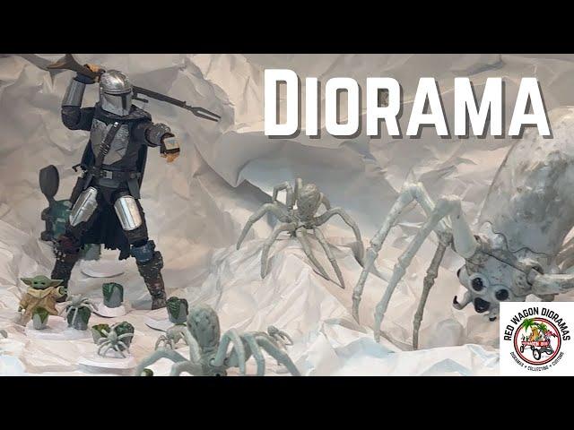 Star Wars Black Series Mando & Grogu Krykna Spider Diorama #blackseries #diorama #mandalorian