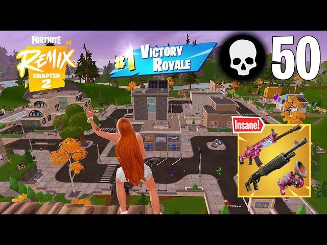 50 Elimination Solo Vs Squads Wins Gameplay (Fortnite Chapter 2 Remix PS4 Controller)