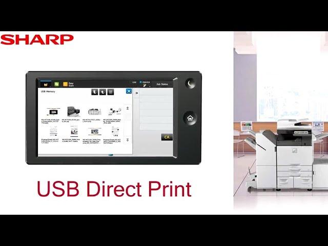 SHARP MFP - USB Direct Print