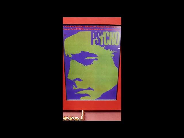 Nostalgic Art Studio Hitchcock Notorious and Psycho Displays