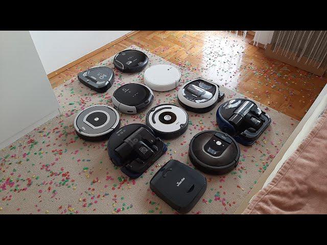 RoboVac Party#6: Roomba, Samsung, Xiaomi, Electrolux, Vileda | mix of colorful streamers! 