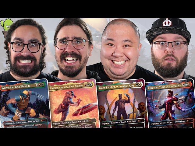 MARVEL COMMANDER MAYHEM | Wolverine VS Captain America VS Black Panther VS Iron Man