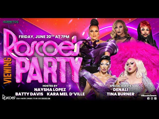 Denali & Tina Burner - Roscoe's RuPaul's Drag Race All Stars 10 Viewing Party!