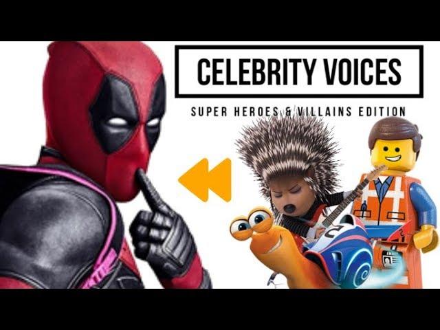 Top 10 Best Celebrity Voice Actors | Super Heros & Villains Edition