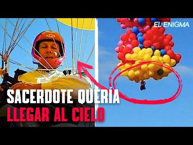 Voló atado a 1000 globos, desapareció y fue hallada solo la mitad de él