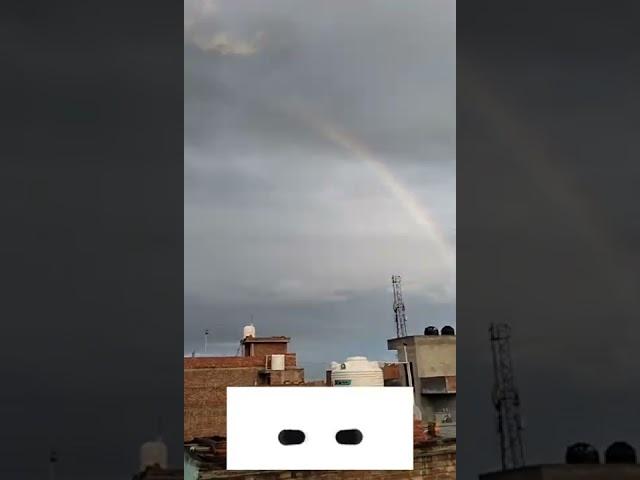 Rainbow and cloud amazing view   ️
