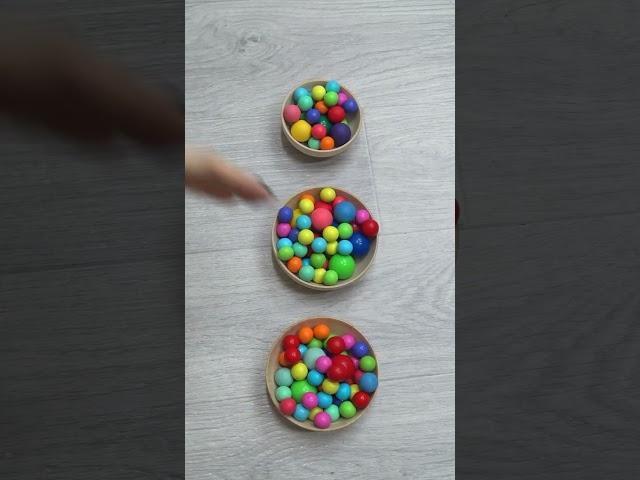 Oddly Satisfying video Colored Beads and Balls #beads #oddlysatisfying #dominogirl