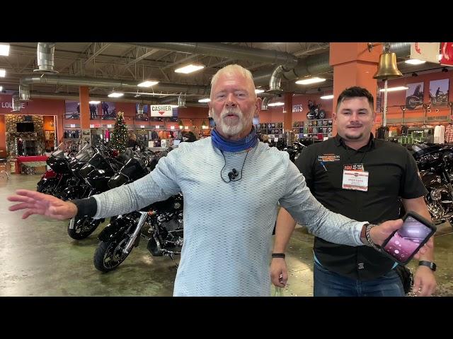 Check out Mr. 1000! He purchased the 1000th motorcycle of the year at PCB Harley!