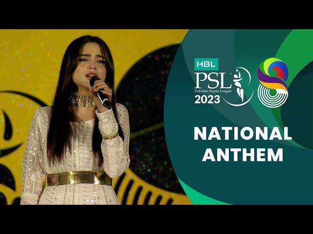 The national anthem of Pakistan sung by Aima Baig  | HBL PSL 8 | MI2T