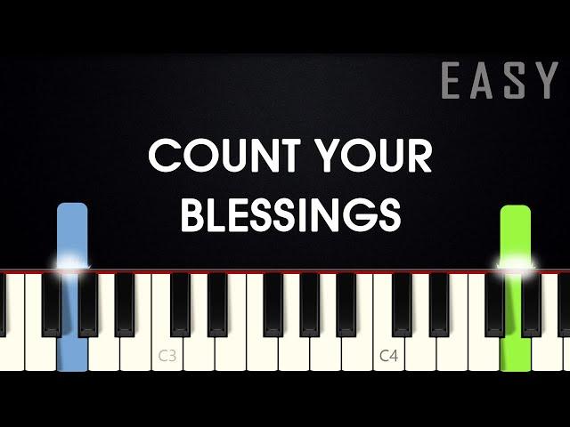 Count Your Blessings | EASY PIANO TUTORIAL + SHEET MUSIC by Betacustic