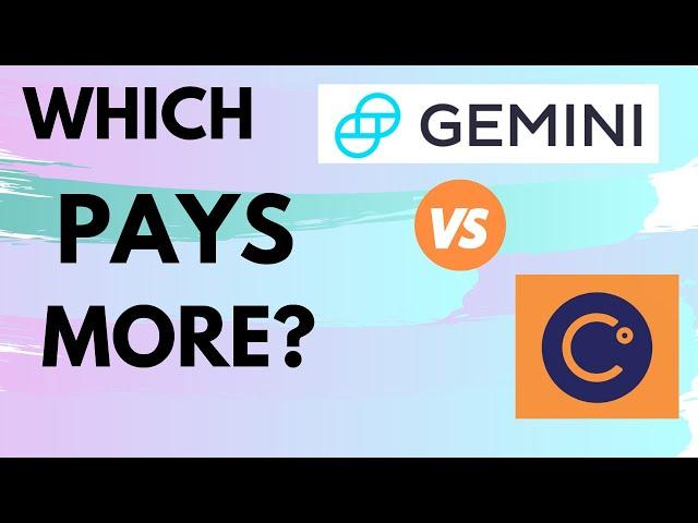 GEMINI EARN - IS CELSIUS NETWORK STILL THE REIGNING CHAMP OF CRYPTO PASSIVE INCOME?