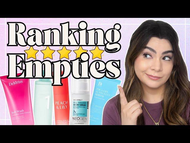 Ranking Summer Skincare Empties! 