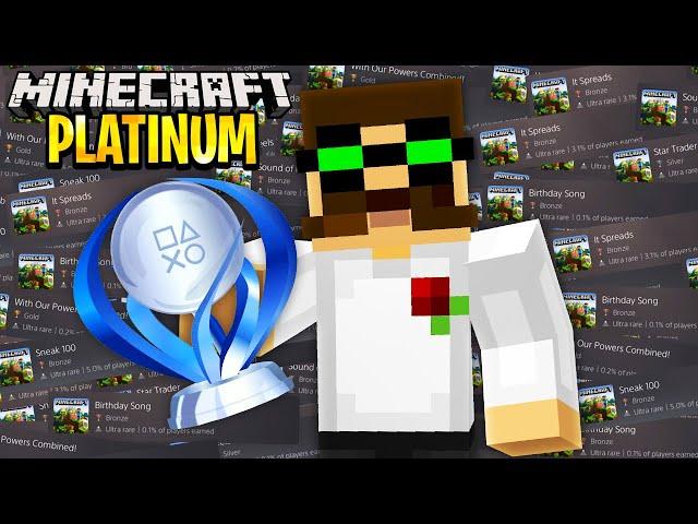 I Survived 100 Days in Minecraft PS5 edition collecting every Trophy