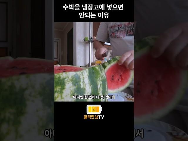 수박을 냉장고에 넣으면 안되는 이유