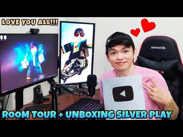 SPESIAL!! Room TOUR Dan UNBOXING Silver Play BUTTON Yang Hampir Gw BANTING