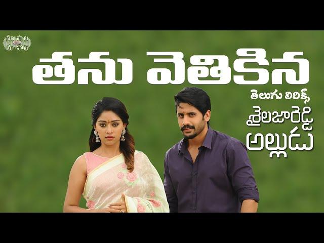 Thanu Vethikina Telugu Lyrics|Shailaja Reddy Alludu|Naga Chaitanya, Anu Emmanuel |Maa Paata Mee Nota