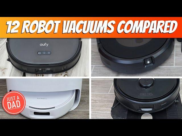 12 Robot Vacuums COMPARISON- Roomba, Shark, Narwal, Roborock, Eufy, Dreame, Eureka, and iRobot