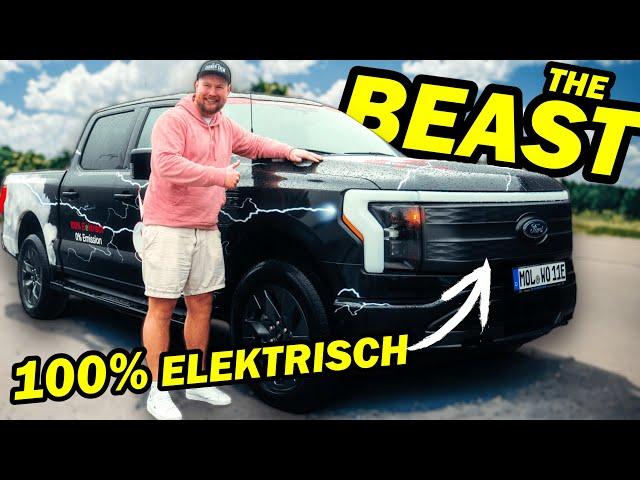 Die CYBERTRUCK Konkurrenz: FORD F150 LIGHTNING - 8 Getränkehalter - 4500kg Zugkraft | EFIEBER