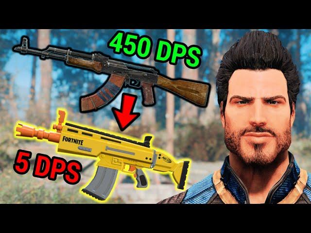 The Most Chaotic Fallout 4 Weapon Randomizer Run (100+ Gun Mods)