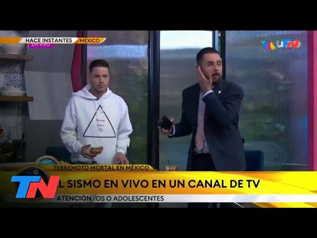 TERREMOTO MORTAL EN MÉXICO I Pánico en vivo en un canal de TV