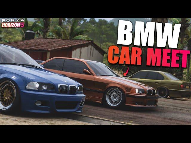 BMW CAR MEET & CRUISING in Forza Horizon 5! | 360 HP BMW e36 M3