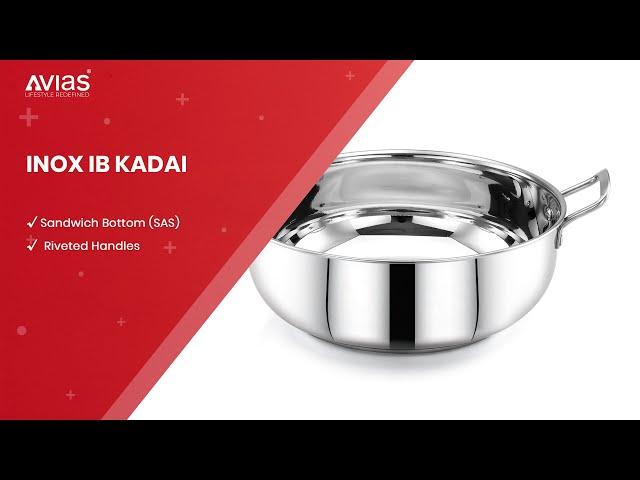 Avias Inox IB Kadai | Best Kadai in India | Best Stainless Steel Cookware