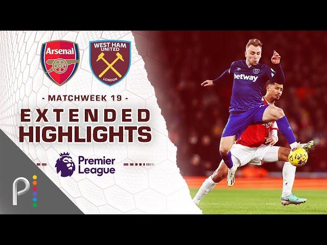 Arsenal v. West Ham United | PREMIER LEAGUE HIGHLIGHTS | 12/28/2023 | NBC Sports