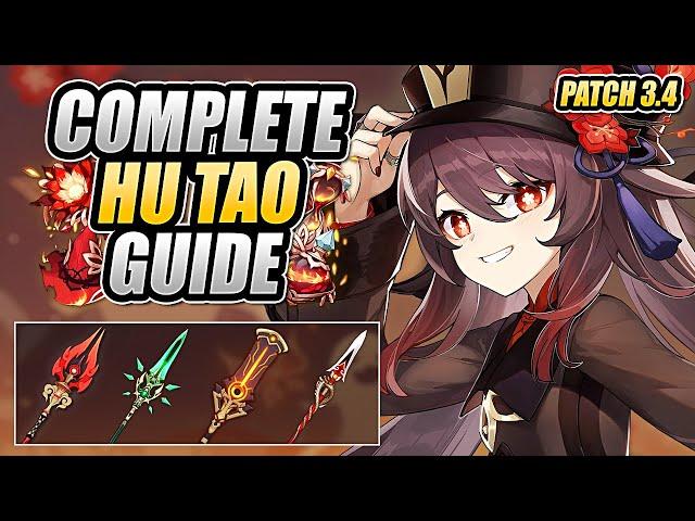 HU TAO UPDATED GUIDE | Optimal Builds, Weapons, Artifacts, Team Comps | Genshin Impact [3.4]