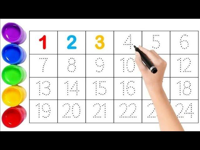 Count 1234 , Numbers , One two three , Counting , 1-100 , 123 , Preschool Learning Video