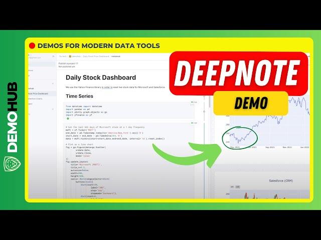 DeepNote Demo // Modern Browser-based Data Science Notebook (Jupyter compatible) | Demohub.dev